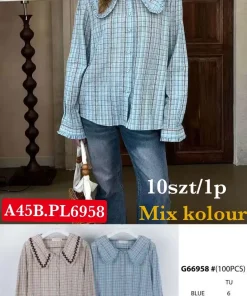 Koszule Damskie,Size uni, paczka 10szt, mix kolor