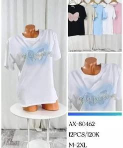 Bluzki Damskie, Size m-2xl, paczka 12szt, mix kolor