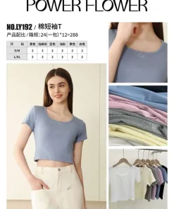 Bluzki Damskie, size s/m-l/xl, paczka 24szt, mix kolor