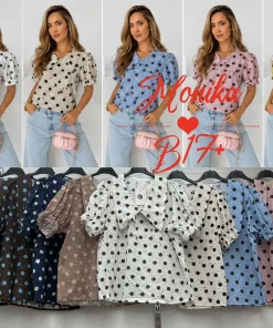 Bluzki damskie wloskie, Size uni ,paczka 6szt mix kolor