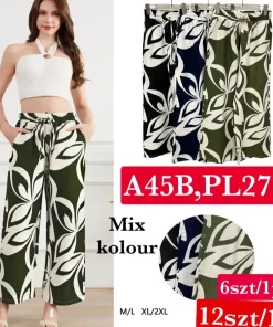 Spodnie Damskie,Size m/l-xl/2xl, paczka 12szt, mix kolor