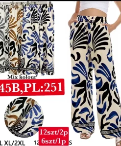 Spodnie Damskie,Size m/l-xl/2xl, paczka 12szt, mix kolor