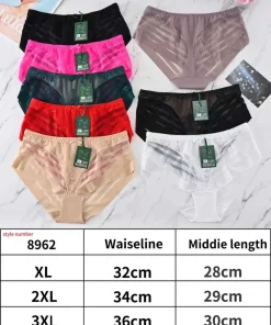 Majtki Damskie,Size xl-3xl, paczka 24szt, mix kolor