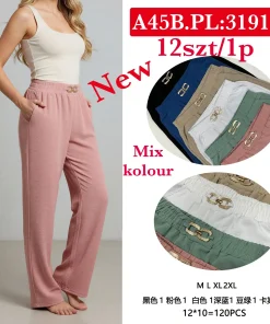 Spodnie Damskie,Size m-2xl, paczka 12szt, mix kolor