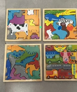 ZABAWKI Puzzle 17cm*17cm,12szt/Paczka