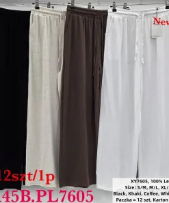Spodnie Damskie,Size s/m-xl/2xl, paczka 12szt, mix kolor