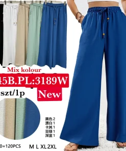Spodnie Damskie,Size m-2xl, paczka 12szt, mix kolor