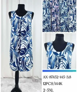 Sukienki Damskie, Size 2xl-5xl, paczka 12szt, mix kolor