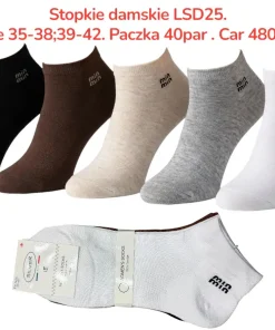 Skarpety Damskie, Size 35-42, paczka 40szt, mix kolor (Sao chép)