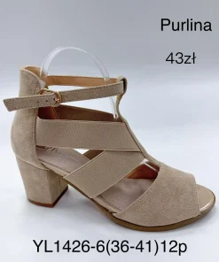 Buty Sandaly na Obcasie DAMSKIE (36- 41, 12par)