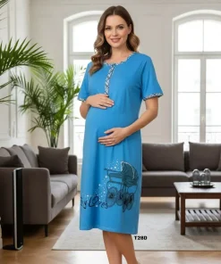 Koszula bawełna do karmienia DAMSKI ,size s-2xl,paczka 10szt,mix kolor