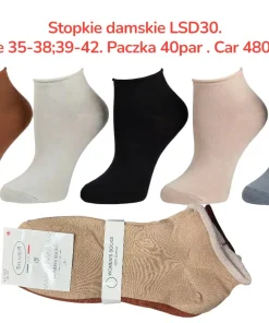 Stopki Damskie, Size 35-42, paczka 40szt, mix kolor (Sao chép)