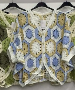 Bluzki DAMSKA WŁOSKA, Size uni ,paczka 6szt mix kolor (Sao chép)