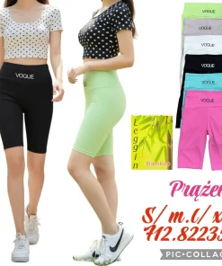 Leginsy Damskie,Size s/m-l/xl, paczka 12szt, mix kolor