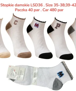 Stopki Damskie, Size 35-42, paczka 40szt, mix kolor (Sao chép)