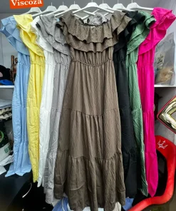 Sukienki damskie wloskie, Size uni ,paczka 6szt mix kolor