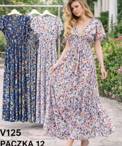 Sukienki damskie,size m/l-xl/2xl,paczka 12szt ,mix kolor