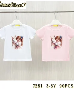 Bluzki DZIECIĘCA ,size 3-8 lat,paczka 10szt,mix kolor