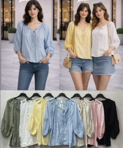 Bluzki damskie ,size uni,paczka 6szt ,mix kolor