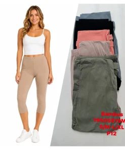 Legginsy Damskie,Size s/m-l/xl, paczka 12szt, mix kolor