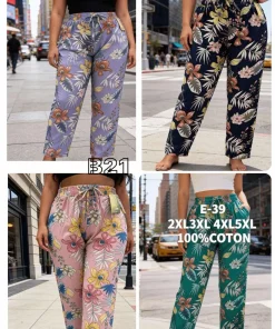 Spodnie damskie,size 2-5xl,paczka 12szt,mix kolor