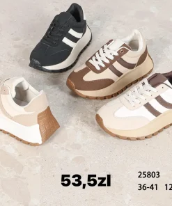 Buty Sportowe DAMSKIE (36-41, 12par) 1 kolor