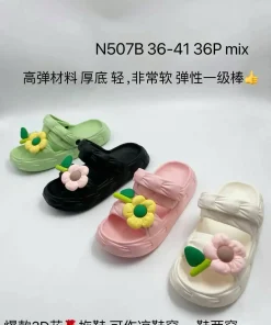 Klapki DAMSKIE (36-41, 36par)mix kolor