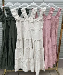 Sukienki damskie wloskie, Size uni ,paczka 6szt mix kolor