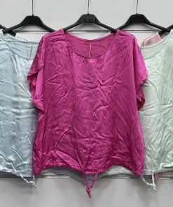 Bluzki damskie wloskie, Size uni ,paczka 6szt mix kolor
