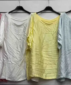 Bluzki damskie wloskie, Size uni ,paczka 6szt mix kolor