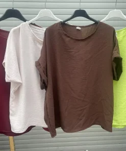 Bluzki damskie WŁOSKA ,Size uni ,paczka 6szt mix kolor