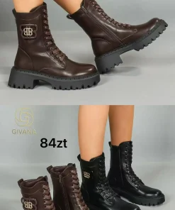 Buty Botki Damskie (36-41, 12par) 1 kolor