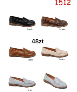 Buty Mokasyny DAMSKIE (36-41, 12par) 1 kolor