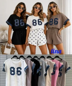 Bluzki damskie wloskie, Size uni ,paczka 6szt mix kolor