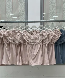 Bluzki damskie wloskie, Size uni ,paczka 6szt mix kolor