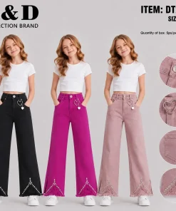 Spodnie JEANSY DZIECIĘCA ,size 4-12lat,paczka 15szt,mix kolor