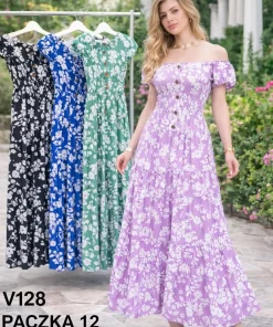 Sukienki damskie,size m/l-xl/2xl,paczka 12szt ,mix kolor
