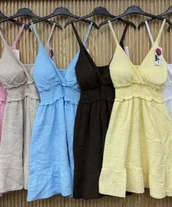 Sukienki damskie wloskie, Size uni ,paczka 6szt mix kolor