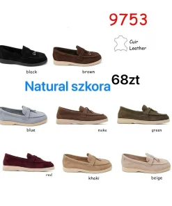 Buty Mokasyny DAMSKIE (36-41, 12par) 1 kolor