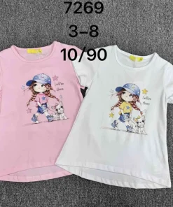 Bluzki DZIECIĘCA ,size 3-8 lat ,paczka 10szt,mix kolor