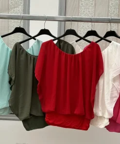 Bluzki damskieWŁOSKA, Size uni ,paczka 6szt mix kolor