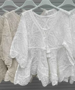 Bluzki damskie wloskie, Size uni ,paczka 6szt mix kolor