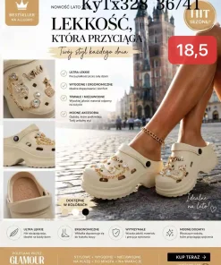 Klapki Kroksy DAMSKIE (36-41, 12par) 1 kolor