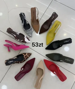 Buty Sandaly na Obcasie Damskie (36-41, 12par) 1 kolor