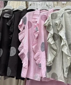 Bluzki damskie wloskie, Size uni ,paczka 6szt mix kolor