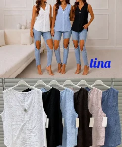 Bluzki Damskie ,size uni,paczka 6szt,mix kolor