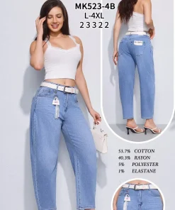 Jeansy Damskie ,size l-4xl,paczka 12szt,1kolor