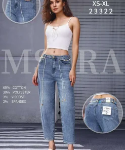 Jeansy Damskie ,size xs-xl,paczka 12szt,1kolor