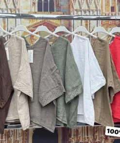 Bluzki damskie WŁOSKA, Size uni ,paczka 6szt mix kolor