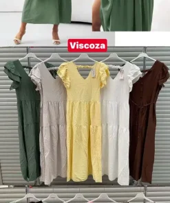 Sukienki damskie WŁOSKA ,Size uni ,paczka 6szt mix kolor